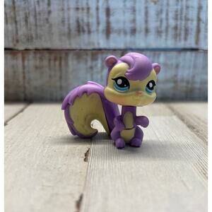 Littlest Pet Shop LPS Vintage Purple Squirrel EUC